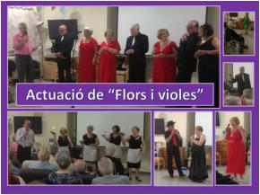 Actuaci Flors i violes i celebraci daniversaris a la Residncia Llinars del Valls